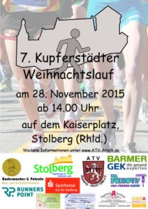 Plakat Weihnachtslauf 2015