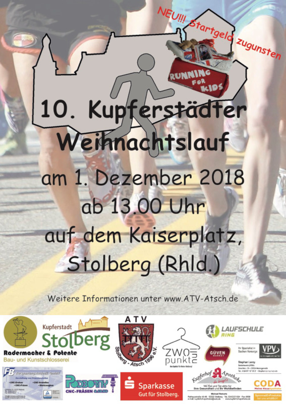 Plakat Weihnachtslauf 2018